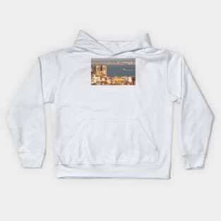 the city of light. Lisbon Cathedral. Kids Hoodie